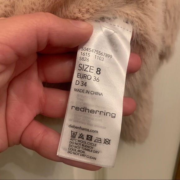 Red herring pink eye lash cozy 3/4 sleeve pullover sweater - Picture 3 of 5